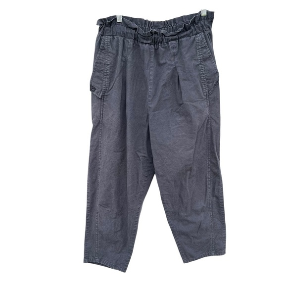 Vintage Que Pasa Casual Pull-On Pants Paper Bag Waist Wing Pockets Med USA Faded - Picture 2 of 10